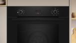 Preview: Neff B1CVD0AK3 N30 A+ Einbaubackofen mit Dampfunterstützung, 59,4 cm breit, 71 L, 8 Heizarten, Grillfunktion, Kindersicherung, schwarz