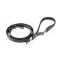 Preview: ARDEBO.de Curli Apple Leather verstellbare Leine schwarz S