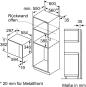 Preview: Neff HLAWD23G0 N50 Einbau Mikrowelle, 59,4 cm breit, 20 L, 5 Leistungsstufen, 7 Automatikprogramme, Graphite-Grey