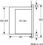 Preview: Neff HLAWD23G0 N50 Einbau Mikrowelle, 59,4 cm breit, 20 L, 5 Leistungsstufen, 7 Automatikprogramme, Graphite-Grey
