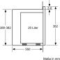 Preview: Neff HLAWD23G0 N50 Einbau Mikrowelle, 59,4 cm breit, 20 L, 5 Leistungsstufen, 7 Automatikprogramme, Graphite-Grey