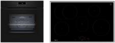 Preview: ARDEBO.de Neff BTX48PIB0 N30/N70 A+ Backofen-Set (B2CCJ7AK3 + T58SHF1L0) mit Induktionskochfeld, 60 cm breit, 71 L, Pyrolyse, TouchControl, schwarz/Edelstahl