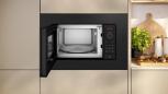 Preview: Neff HLAWG26S3 N30 Einbau Mikrowelle, 59,5 cm breit, 800 W, 20 L, QuickStart, 7 Automatikprogramme, schwarz
