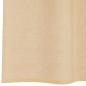 Preview: Voile Vorhänge mit Schlaufen 2 Stk. Sandfarbe 140x245 cm