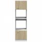 Preview: Mikrowellenumbauschrank Sonoma-Eiche 60x57x207 cm Holzwerkstoff