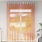 Preview: ARDEBO.de - Voile Vorhänge mit Schlaufen 2 Stk. Terrakottarot 140x260 cm