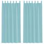 Preview: Voile Vorhänge mit Schlaufen 2 Stk. Türkis 140x245 cm
