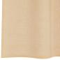 Preview: Voile Vorhänge mit Schlaufen 2 Stk. Sandfarbe 140x225 cm