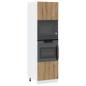 Preview: Mikrowellenschrank Artisan-Eiche 60x57x207 cm Holzwerkstoff