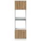 Preview: Mikrowellenschrank Artisan-Eiche 60x57x207 cm Holzwerkstoff