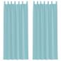 Preview: Voile Vorhänge mit Schlaufen 2 Stk. Türkis 140x260 cm