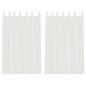 Preview: Voile Vorhänge mit Schlaufen 2 Stk. Weiß 140x175 cm