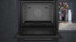 Preview: Siemens HS758G3B1 iQ700 A+ Einbau-Dampfbackofen, 60 cm breit, 71 L, cookControl Pro, Sprachsteuerung, Kindersicherung, 22 Heizarten, Schwarz
