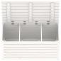 Preview: Gartenbox Weiß 101x50,5x46,5 cm Massivholz Kiefer