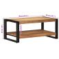 Preview: Couchtisch 90x50x38 cm Massivholz Akazie