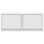 Preview: TV-Schrank Weiß 60x31x25,5 cm Holzwerkstoff