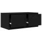 Preview: TV-Schrank Schwarz Eichen-Optik 60x31x25,5 cm Holzwerkstoff