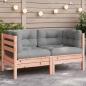 Preview: ARDEBO.de - Garten-Ecksofa mit Kissen Massivholz Douglasie