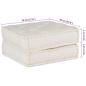 Preview: Pouf Modular Creme 70x70x36 cm Stoff