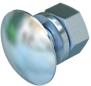 Preview: ARDEBO.de OBO Bettermann FRS 10x30 F Flachrundschraube, mit Scheibe und Mutter, M10x30, Stahl (6407579)