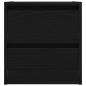 Preview: Wand-Nachttisch Schwarz Eichen-Optik 38x34x40 cm