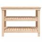 Preview: Werkbank 110,5x50x80 cm Massivholz Kiefer