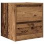 Preview: Wand-Nachttische 2 Stk. Altholz-Optik 38x34x40 cm