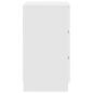 Preview: Nachttische mit 3 Schubladen 2 Stk. Weiß 39x35x65 cm