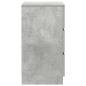Preview: Nachttische mit 3 Schubladen 2 Stk. Betongrau 39x35x65 cm
