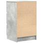 Preview: Nachttische mit 3 Schubladen 2 Stk. Betongrau 39x35x65 cm