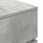 Preview: Nachttische mit 3 Schubladen 2 Stk. Betongrau 39x35x65 cm