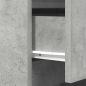 Preview: Nachttische mit 3 Schubladen 2 Stk. Betongrau 39x35x65 cm