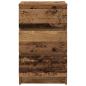 Preview: Nachttische mit 3 Schubladen 2 Stk. Altholz-Optik 39x35x65 cm