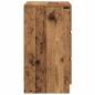 Preview: Nachttische mit 3 Schubladen 2 Stk. Altholz-Optik 39x35x65 cm