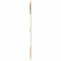 Preview: Wand-Kopfteil 159,5x3x110 cm Massivholz Kiefer