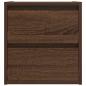 Preview: Wand-Nachttisch Braun Eichen-Optik 38x34x40 cm