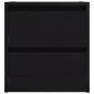 Preview: Wand-Nachttische 2 Stk. Schwarz Eichen-Optik 38x34x40 cm
