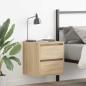 Preview: ARDEBO.de - Wand-Nachttische 2 Stk. Sonoma-Eiche 38x34x40 cm