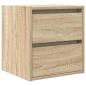 Preview: Wand-Nachttische 2 Stk. Sonoma-Eiche 38x34x40 cm