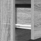 Preview: Nachttische mit 3 Schubladen 2 Stk. Grau Sonoma 39x35x65 cm