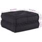 Preview: Pouf Modular Anthrazit 70x70x36 cm Stoff