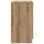 Preview: Nachttische mit 3 Schubladen 2 Stk. Artisan-Eiche 39x35x65 cm
