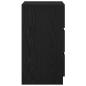 Preview: Nachttische mit 3 Schubladen 2 Stk. Schwarz 39x35x65 cm
