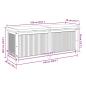 Preview: Outdoor-Kissenbox 150x50x60,5 cm Massivholz Akazie