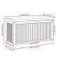 Preview: Outdoor-Kissenbox 113x50x60,5 cm Massivholz Akazie