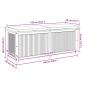 Preview: Outdoor-Kissenbox 150x50x60,5 cm Massivholz Akazie