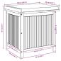 Preview: Outdoor-Kissenbox 60x50x61 cm Massivholz Akazie