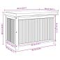 Preview: Outdoor-Kissenbox 90x50x60,5 cm Massivholz Akazie