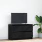 Preview: ARDEBO.de - TV-Schrank Schwarz 80x35x54 cm Holzwerkstoff