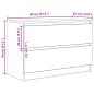 Preview: TV-Schrank Schwarz 80x35x54 cm Holzwerkstoff